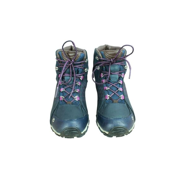 Oboz Sapphire Mid B-Dry Waterproof Insulated Hiking Boots Size 8.5 Blue Brown - Picture 5 of 9